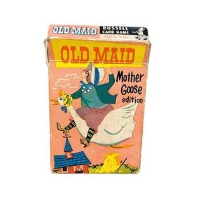 Vintage Old Maid Card Game Mother Goose Edition. Pre owned